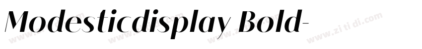 Modesticdisplay Bold字体转换